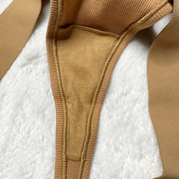 NWT Skims Cotton Rib Thong in Camel Women’s 2X - Picture 7 of 9